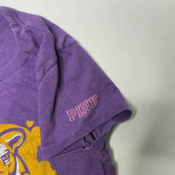 Y2K Vintage PINK Victorias Secret Size Large Baby Tee - Picture 4 of 5